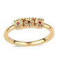 Inel din Argint 925 Placat cu Aur ( 2.06 grame ) cu Diamant Roșu 0.04 Carate