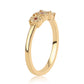 Inel din Argint 925 Placat cu Aur ( 2.06 grame ) cu Diamant Roșu 0.04 Carate