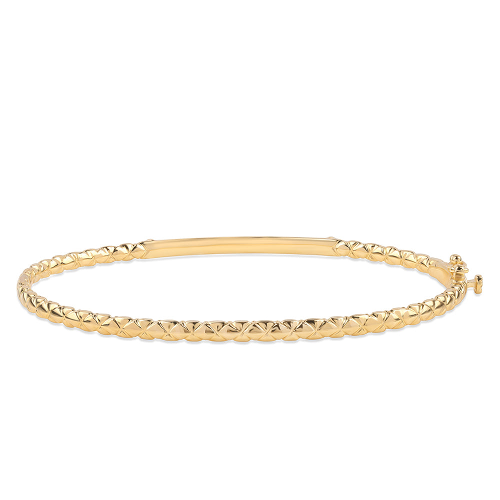 Brățară din Argint 925 Placat cu Aur ( 8.53 grame ) cu Diamant Negru 0.14 Carate