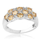 Inel din Argint 925 ( 3.37 grame ) cu Citrin Brazilian Clasa "AA" și Topaz Alb 2.08 Carate