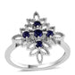 Inel din Argint 925 ( 3.46 grame ) cu Safir Albastru Australian 0.46 Carate