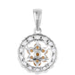 Pandantiv din Argint 925 ( 1.16 grame ) cu Citrin Brazilian Clasa "AA" și Topaz Alb 0.84 Carate
