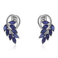 Cercei din Argint 925 ( 2.19 grame ) cu Safir Albastru Australian 1.6 Carate