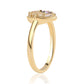 Inel din Argint 925 Placat cu Aur ( 2.84 grame ) cu Topaz Mistic și Topaz Alb 0.94 Carate