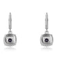 Cercei din Argint 925 ( 3.63 grame ) cu Safir Albastru Australian și Topaz Alb 1.99 Carate