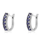 Cercei din Argint 925 ( 4.49 grame ) cu Safir Albastru Australian și Topaz Alb 3.58 Carate