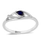 Inel din Argint 925 ( 2.09 grame ) cu Safir Albastru Australian 0.18 Carate