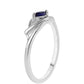 Inel din Argint 925 ( 2.09 grame ) cu Safir Albastru Australian 0.18 Carate