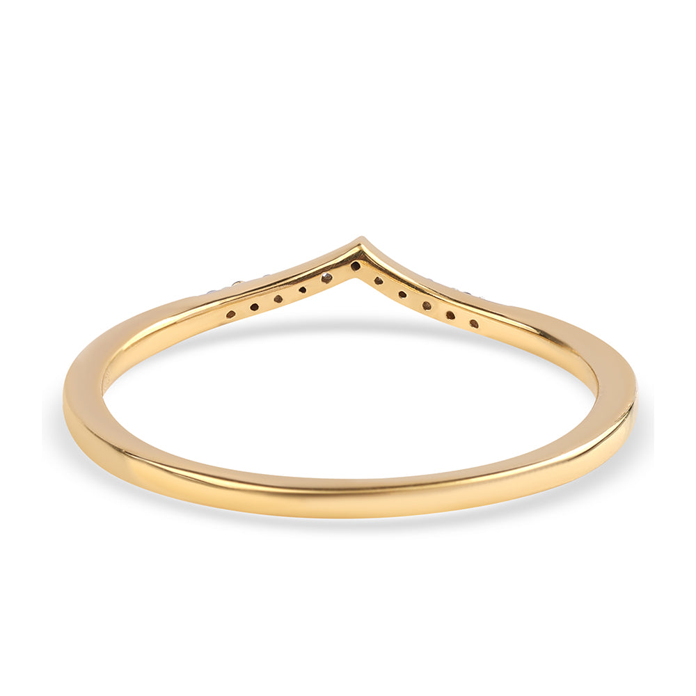 Inel din Argint 925 Placat cu Aur ( 1.33 grame ) cu Diamant Negru 0.07 Carate 2 