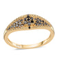 Inel din Argint 925 Placat cu Aur ( 2.41 grame ) cu Diamant Negru 0.32 Carate
