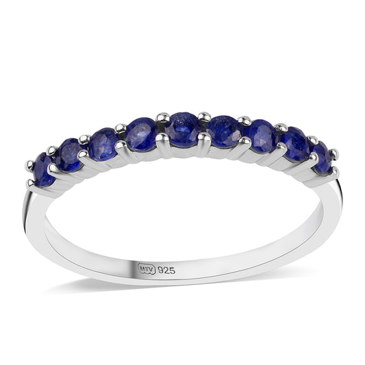 Inel din Argint 925 ( 1.56 grame ) cu Safir Albastru Australian 0.63 Carate