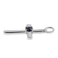 Cruce Pandantiv din Argint 925 ( 1.93 grame ) cu Safir Albastru Australian 0.8 Carate