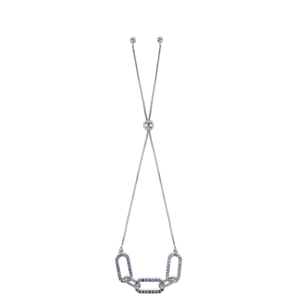 Brățară din Argint 925 ( 3.68 grame ) cu Safir Albastru Australian 0.84 Carate 3 