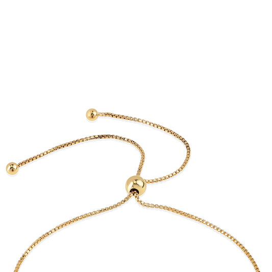 Brățară din Argint 925 Placat cu Aur ( 2.69 grame ) cu Spinel Negru 29.9 Carate