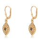 Cercei din Argint 925 Placat cu Aur ( 2.91 grame ) cu Diamant Albastru 0.04 Carate
