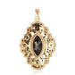 Pandantiv din Argint 925 Placat cu Aur ( 3.8 grame ) cu Spinel Negru 3.52 Carate