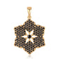 Pandantiv din Argint 925 Placat cu Aur ( 2.41 grame ) cu Spinel Negru 1.73 Carate