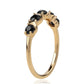 Inel din Argint 925 Placat cu Aur ( 1.94 grame ) cu Spinel Negru 1.16 Carate