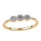 Inel din Argint 925 Placat cu Aur ( 1.73 grame ) cu Diamant Albastru 0.02 Carate