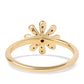 Inel din Argint 925 Placat cu Aur ( 1.88 grame ) cu Diamant Albastru 0.16 Carate