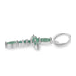 Cruce Pandantiv din Argint 925 ( 0.66 grame ) cu Smarald Brazilian 0.47 Carate