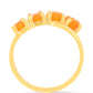 Inel din Argint 925 Placat cu Aur ( 2.13 grame ) cu Opal de Foc 0.69 Carate