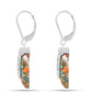 Cercei din Argint 925 ( 2.29 grame ) cu Turcoaz Oyster 13.74 Carate