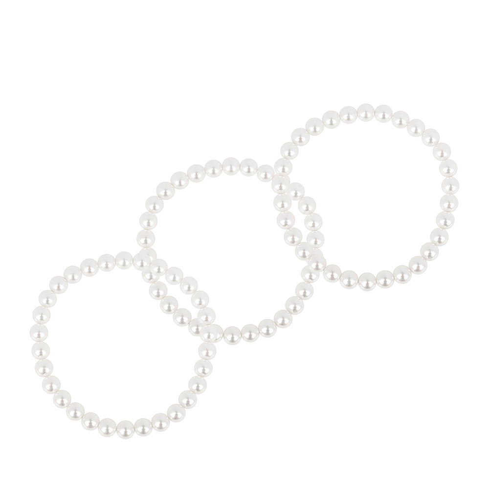 Set din Mărgele ( 1.07 grame ) cu Perlă de Apă Dulce Crem 133.6 Carate