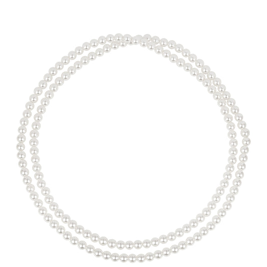 Colier din Argint 925 Placat cu Aur ( 1.15 grame ) cu Perlă de Apă Dulce Crem 227.25 Carate