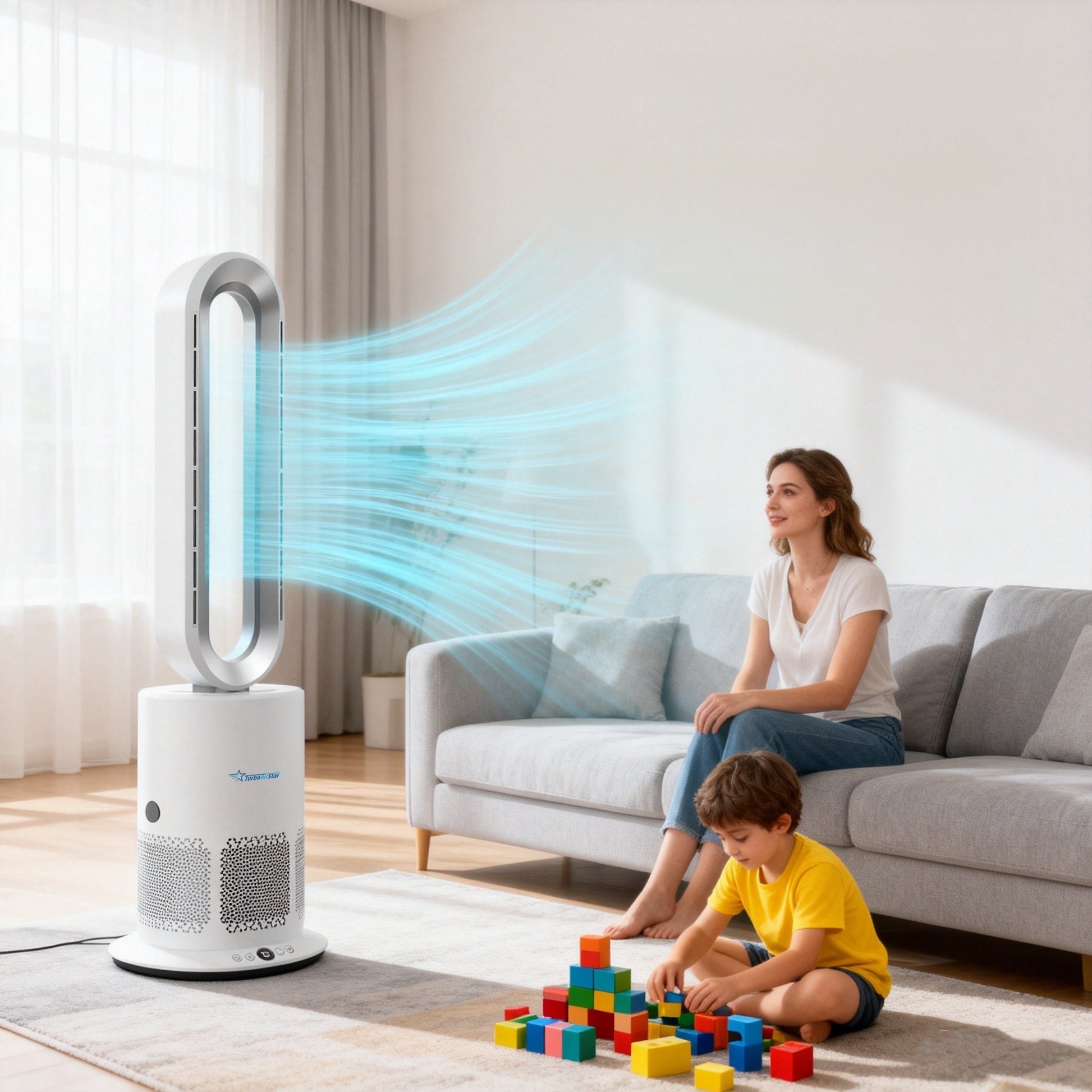 Purificator de aer TurboAirStar cu ventilator pentru răcire și încălzire 14 