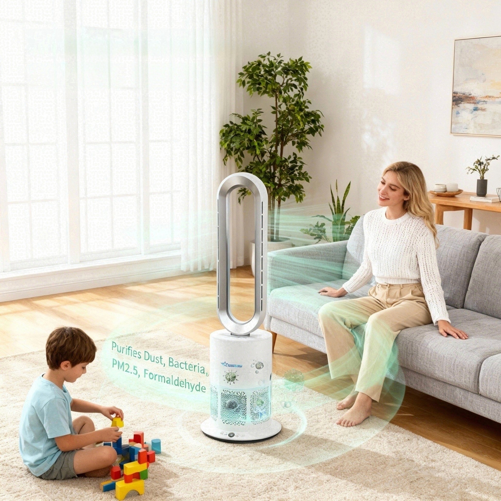 Purificator de aer TurboAirStar cu ventilator pentru răcire și încălzire 15 