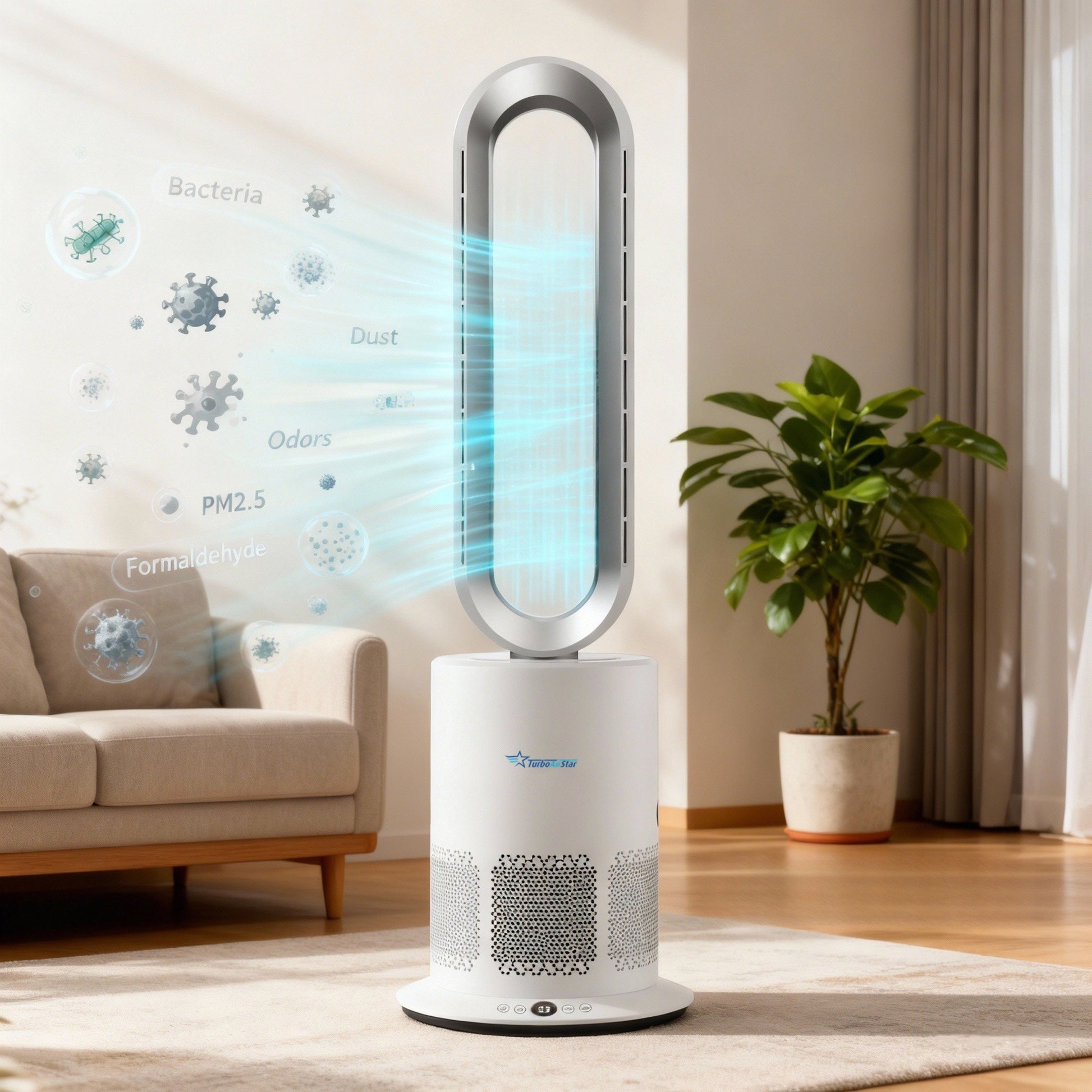Purificator de aer TurboAirStar cu ventilator pentru răcire și încălzire 9 
