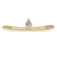 Inel din Argint 925 Placat cu Aur ( 1.18 grame ) cu Diamant Alb 0.03 Carate