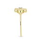 Inel din Argint 925 Placat cu Aur ( 2.5 grame ) cu Diamant Alb 0.01 Carate