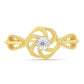 Inel din Argint 925 Placat cu Aur ( 2.25 grame ) cu Diamant Alb 0.01 Carate