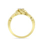 Inel din Argint 925 Placat cu Aur ( 2.25 grame ) cu Diamant Alb 0.01 Carate