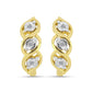 Cercei din Argint 925 Placat cu Aur ( 4.04 grame ) cu Diamant Alb 0.05 Carate