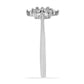 Inel din Argint 925 ( 2.49 grame ) cu Diamant Alb 0.05 Carate