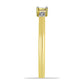 Inel din Argint 925 Placat cu Aur ( 1.72 grame ) cu Diamant Alb 0.03 Carate