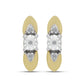 Cercei din Argint 925 Placat cu Aur ( 3.07 grame ) cu Diamant Alb 0.05 Carate