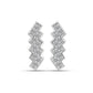 Cercei din Argint 925 Placat cu Aur ( 1.17 grame ) cu Diamant Alb 0.14 Carate