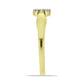 Inel din Argint 925 Placat cu Aur ( 2.14 grame ) cu Diamant Alb 0.09 Carate
