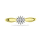 Inel din Argint 925 Placat cu Aur ( 2.12 grame ) cu Diamant Alb 0.09 Carate