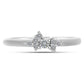Inel din Argint 925 ( 1.8 grame ) cu Diamant Alb 0.13 Carate