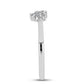 Inel din Argint 925 ( 1.8 grame ) cu Diamant Alb 0.13 Carate