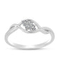 Inel din Argint 925 ( 1.8 grame ) cu Diamant Alb 0.12 Carate