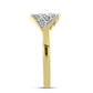 Inel din Argint 925 Placat cu Aur ( 2.39 grame ) cu Diamant Alb 0.1 Carate