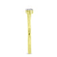 Inel din Argint 925 Placat cu Aur ( 1.51 grame ) cu Diamant Alb 0.05 Carate