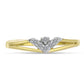 Inel din Argint 925 Placat cu Aur ( 2.04 grame ) cu Diamant Alb 0.07 Carate