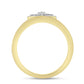 Inel din Argint 925 Placat cu Aur ( 2.04 grame ) cu Diamant Alb 0.07 Carate